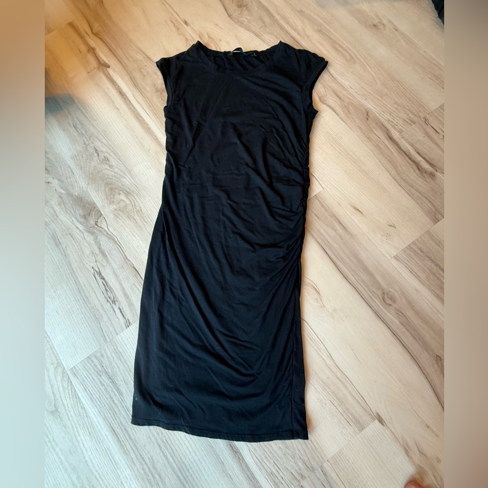 Athleta Elegant Black Midi Dress